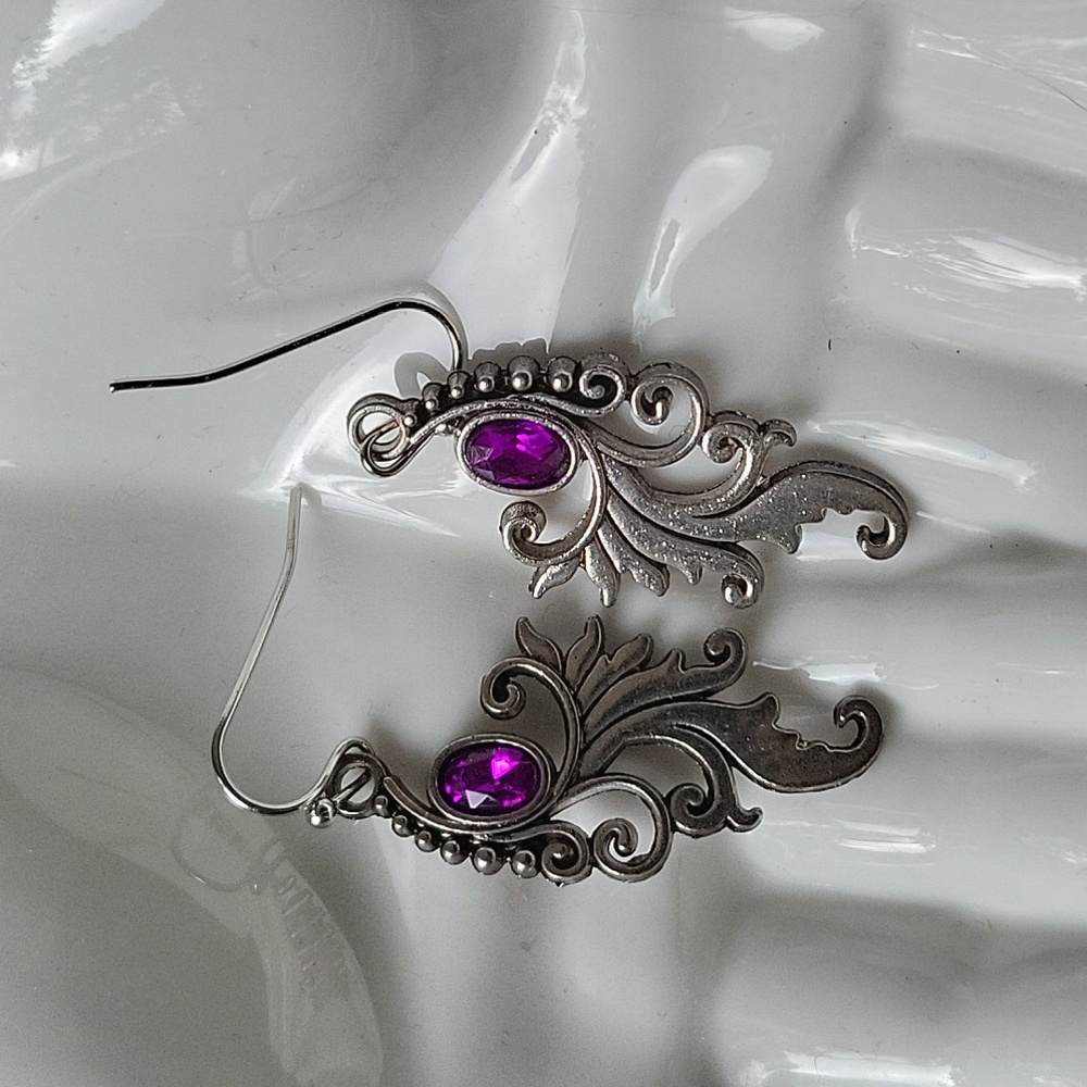 A shade of purple "just for fun" earrings